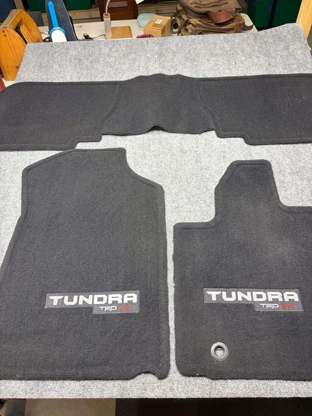 Toyota OEM 2018-2021 Tundra TRD OffRoad Sport D-Cab Black Carpet Floor Mats Set